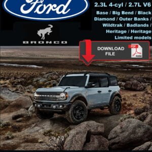Ford 2023 Bronco Overland Service Manual PDF Download